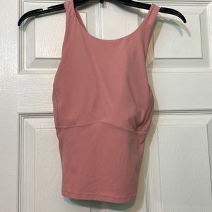 Lululemon key to balance yoga tank top size 8 in pink puff